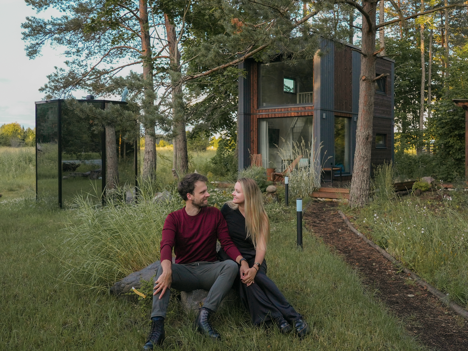 Shanti holiday house in Laoküla, Paldiski on Pakri Peninsula with a sauna, terrace, and grill for a romantic vacation, the best holiday houses in Estonia